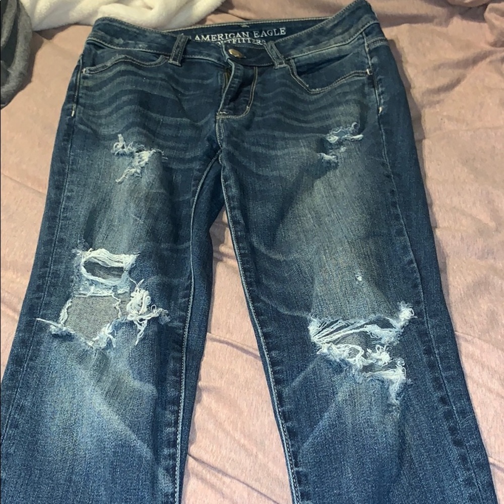 High Waisted Ripped Jeggings